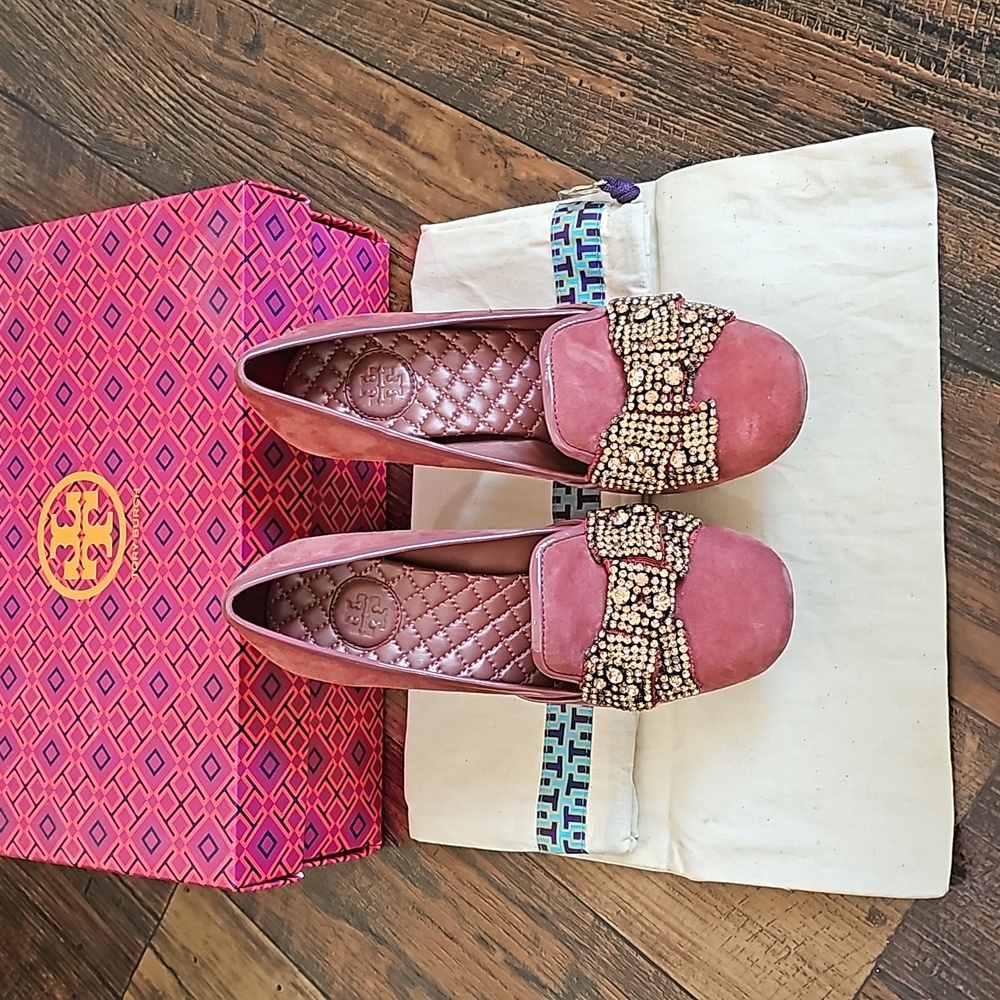 Tory Burch Carissa Jeweled-Bow Pums